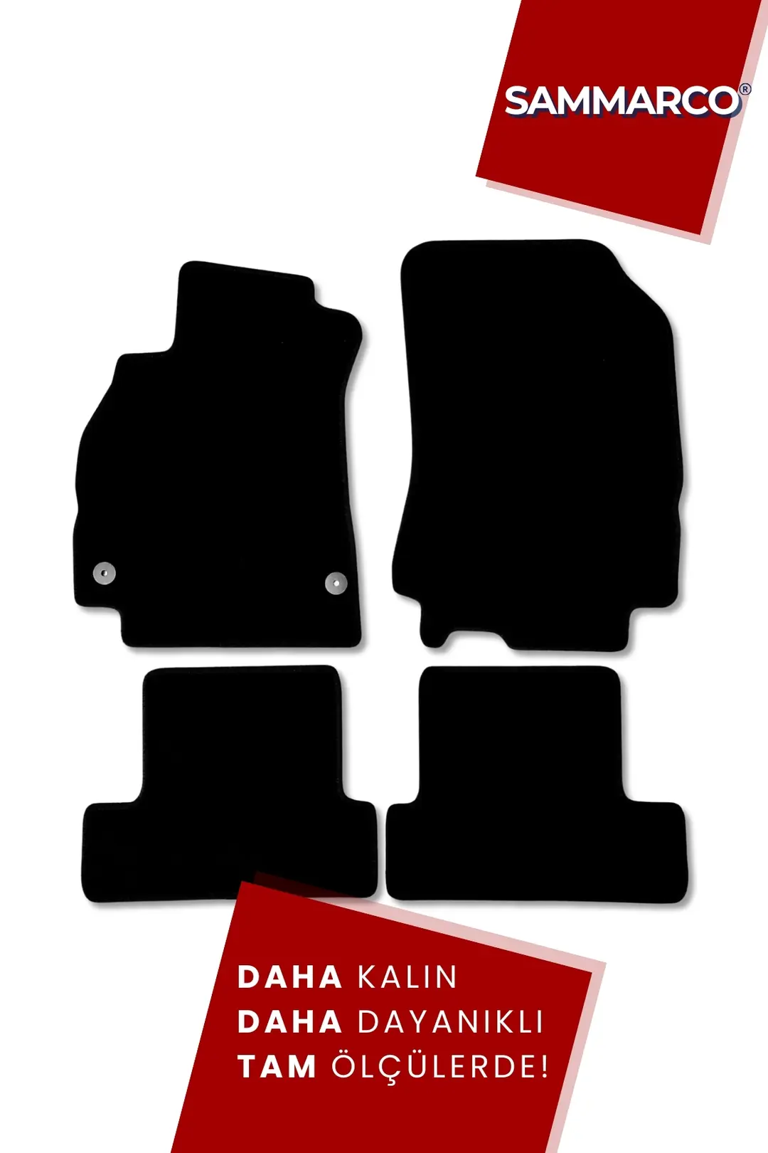 Sammarco Renault Fluence 2009 Sonrası Velur Halı Paspas