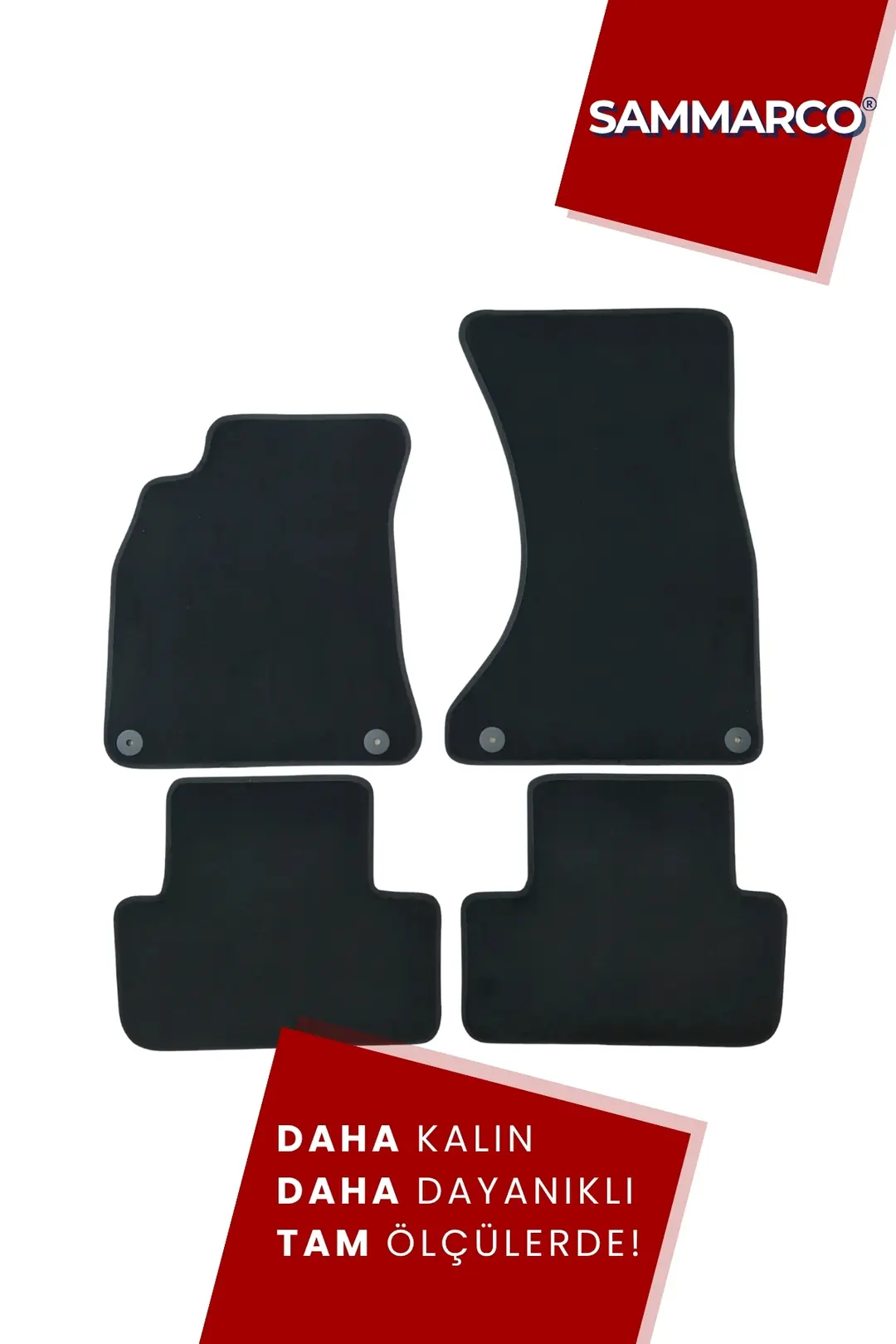 Sammarco Audi A4 2001-2004 Velur Halı Paspas