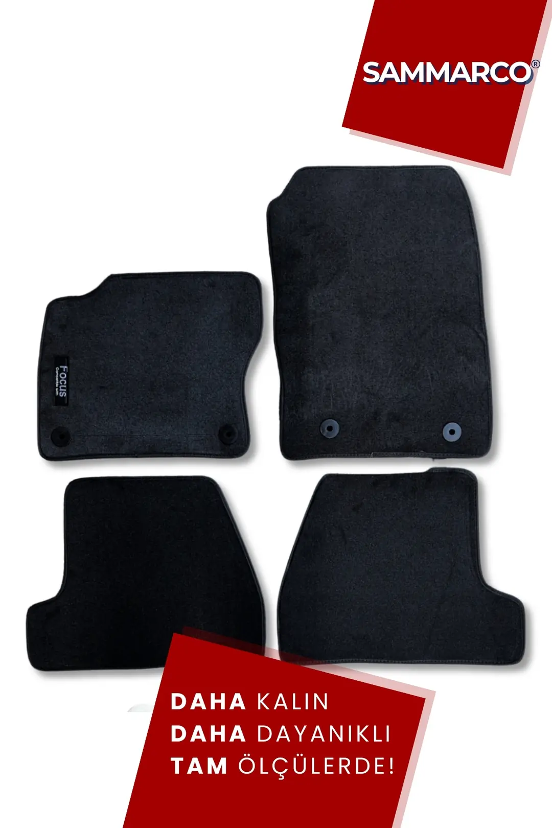 Sammarco Ford Focus 3 2011-2014 Velur Halı Paspasq