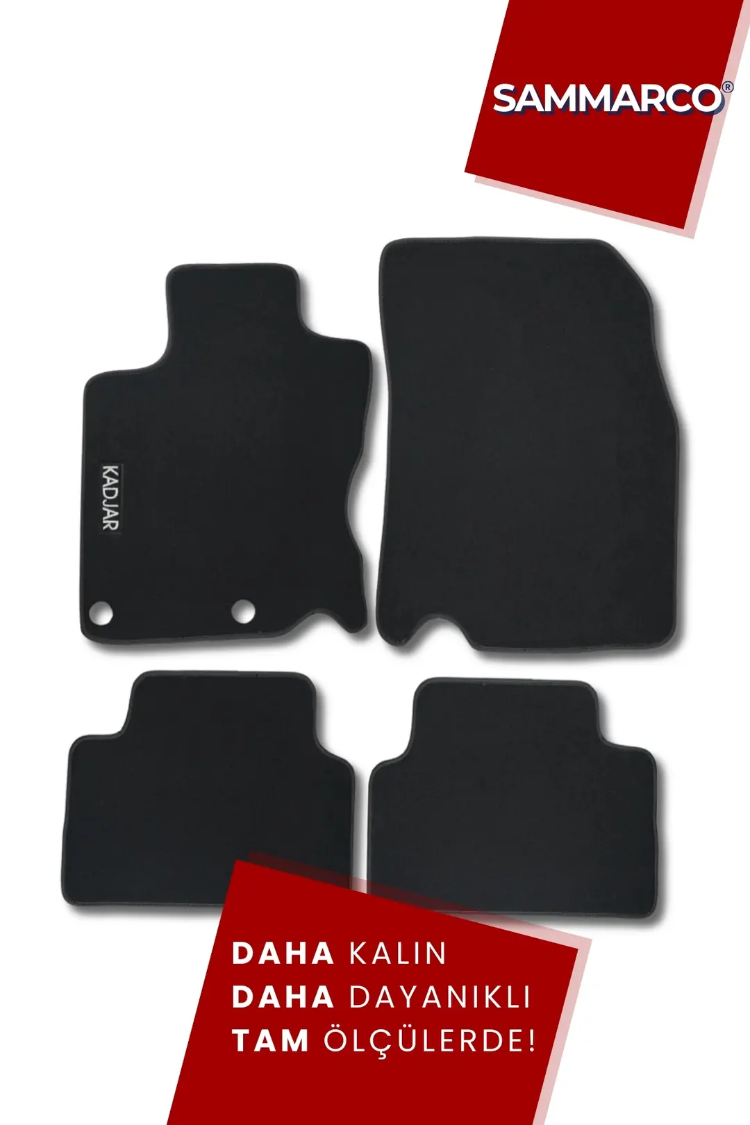 Sammarco Renault Kadjar 2015 Sonrası Velur Halı Paspas