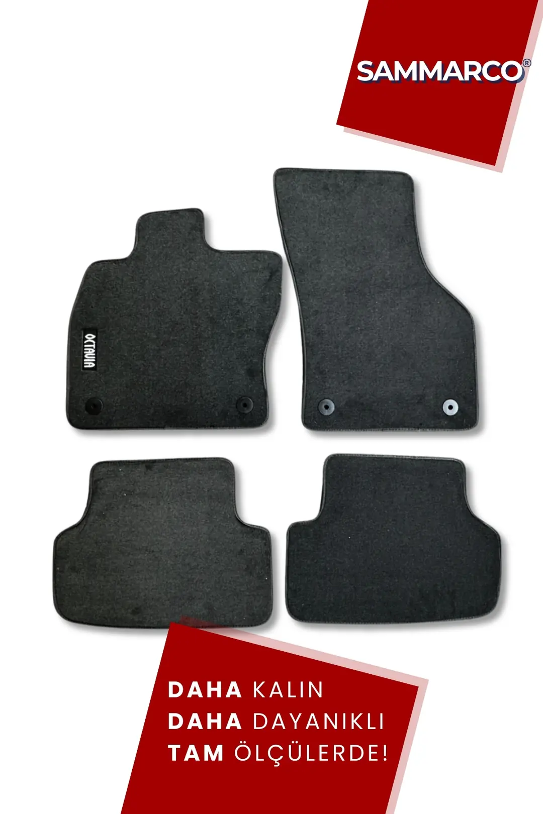 Sammarco Skoda Octavia 2020 Sonrası Velur Halı Paspas