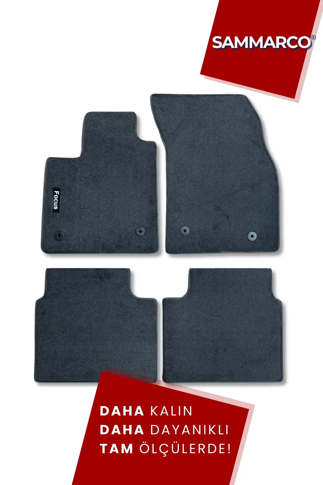 Sammarco Ford Focus 4 Hatchback 2018-2025 Velur Halı Paspas
