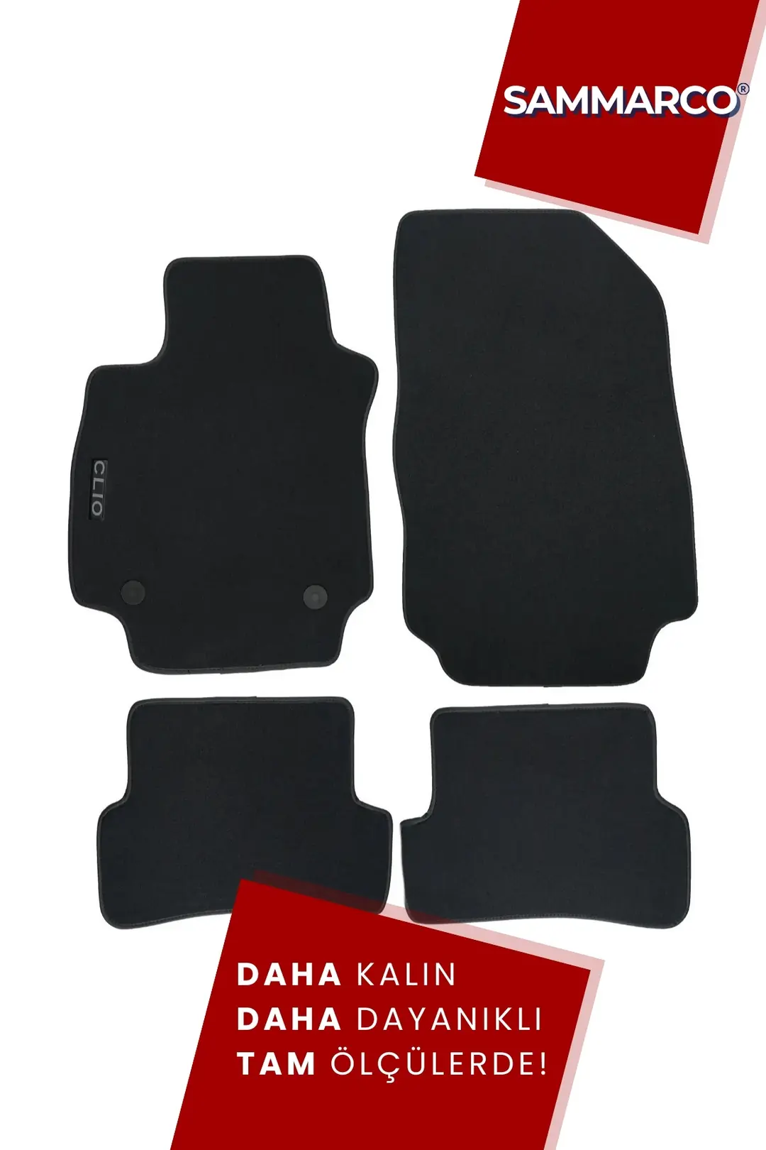 Sammarco Renault Clio 3 2005-2011 Velur Halı Paspas