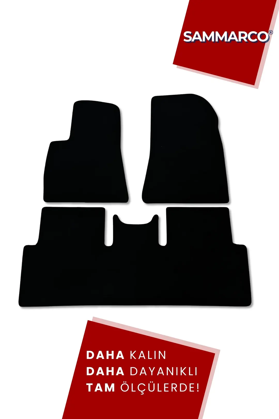 Sammarco Tesla Model 3 2017 Sonrası Velur Halı Paspas