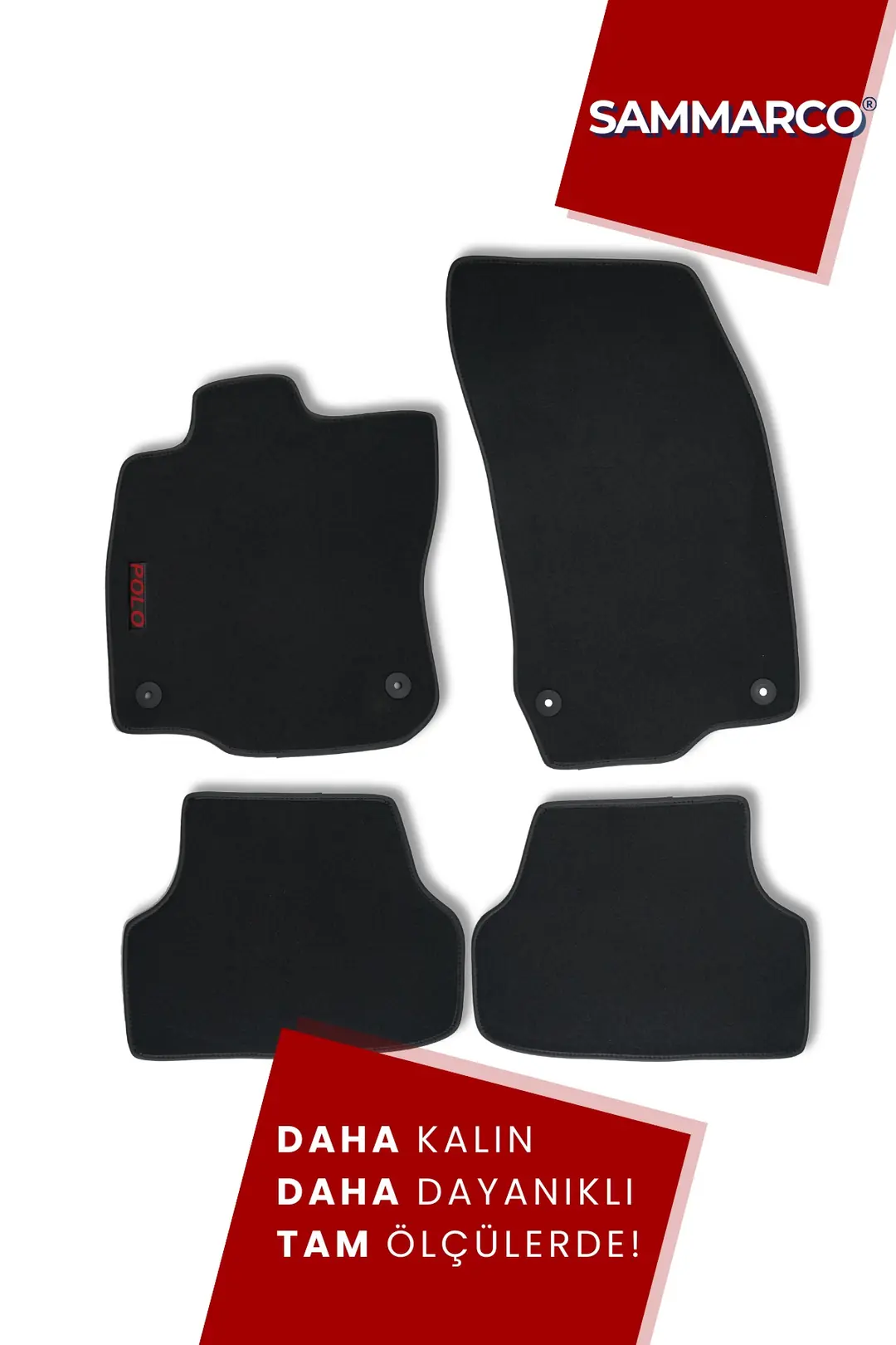 Sammarco Volkswagen Polo 2018 Sonrası Velur Halı Paspas