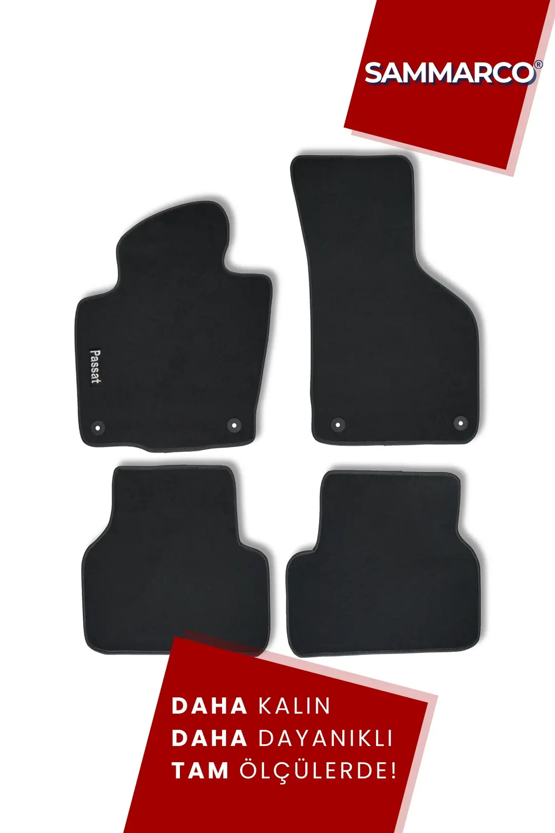 Sammarco Volkswagen Passat CC 2012 Sonrası Velur Halı Paspas