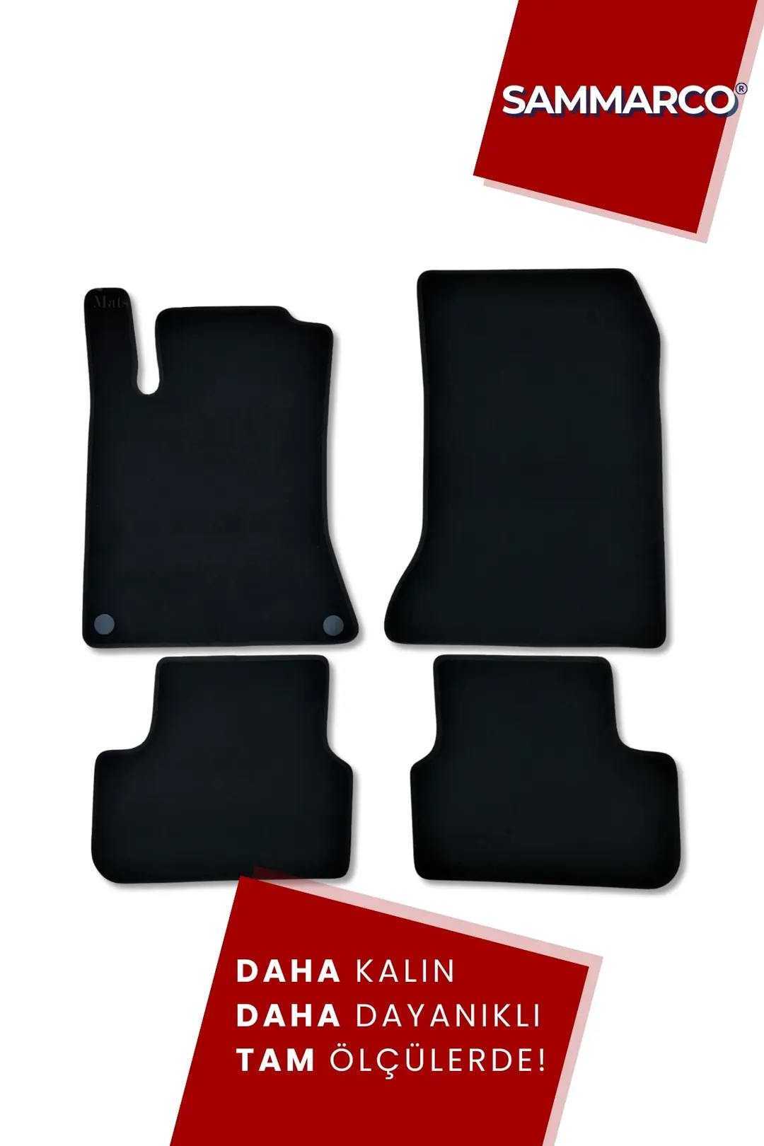 Sammarco Mercedes CLA 2013-2019 Velur Halı Paspas