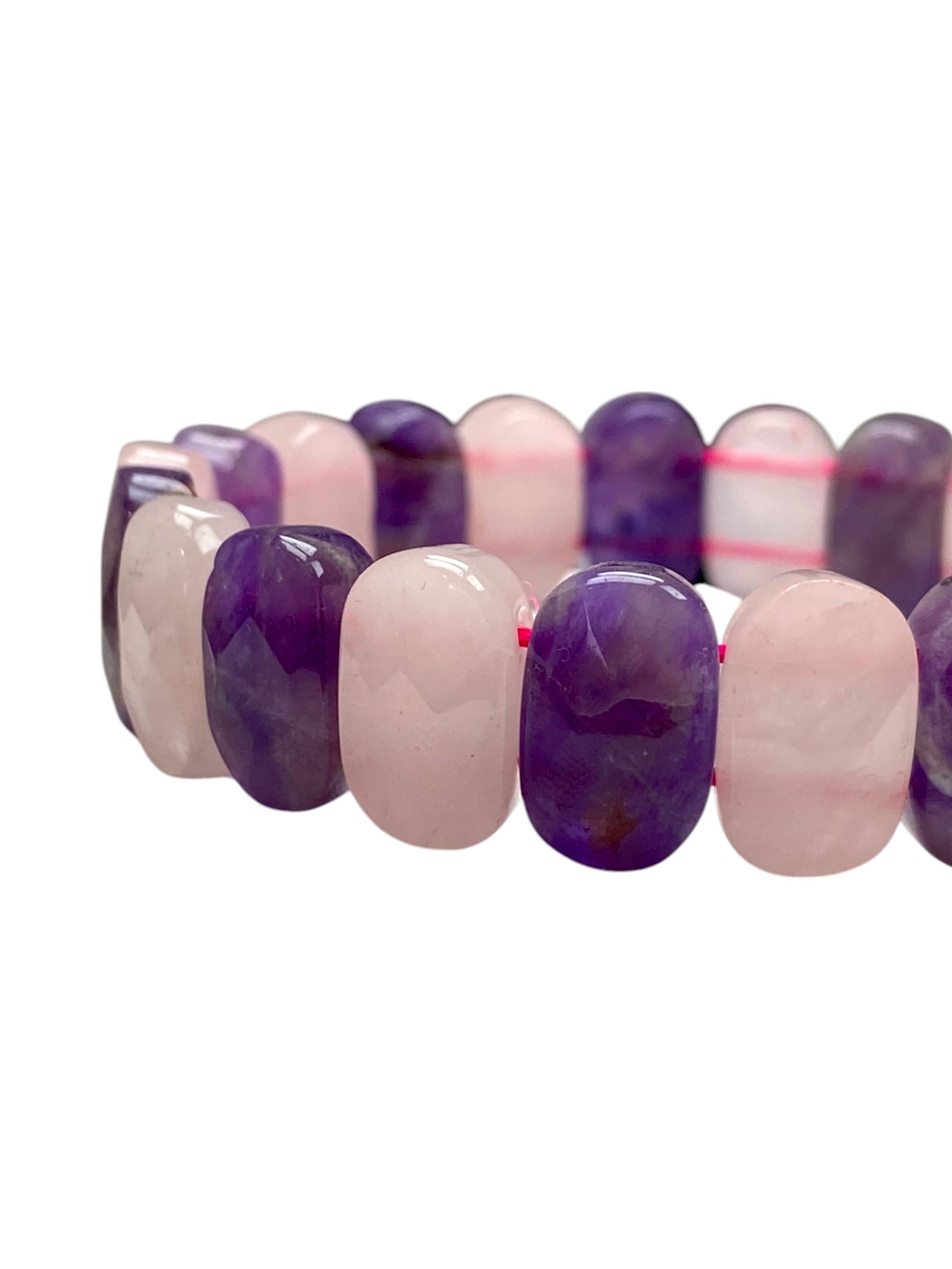AMETİST-PEMBE KUVARS ROLEX BİLEKLİK