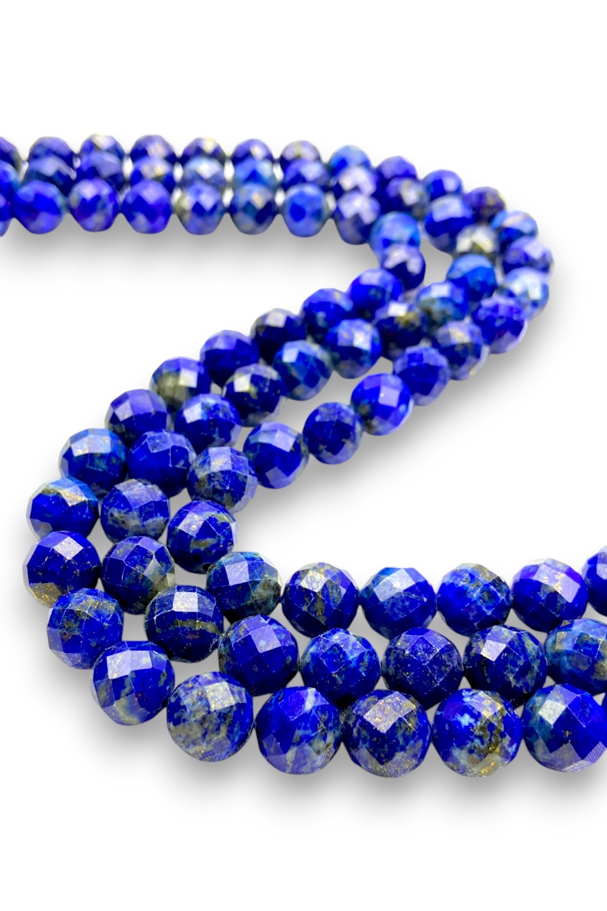 10MM FASET KESİM LAPİS LAZULİ DİZİ (AA KALİTE)