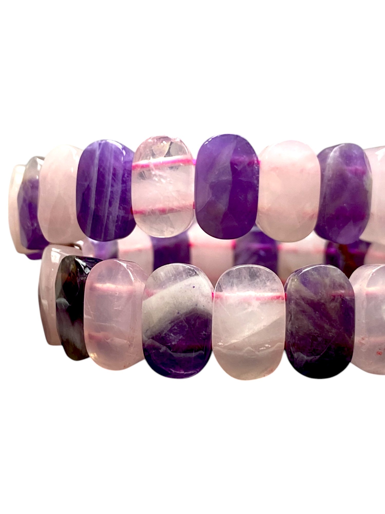 AMETİST-PEMBE KUVARS ROLEX BİLEKLİK
