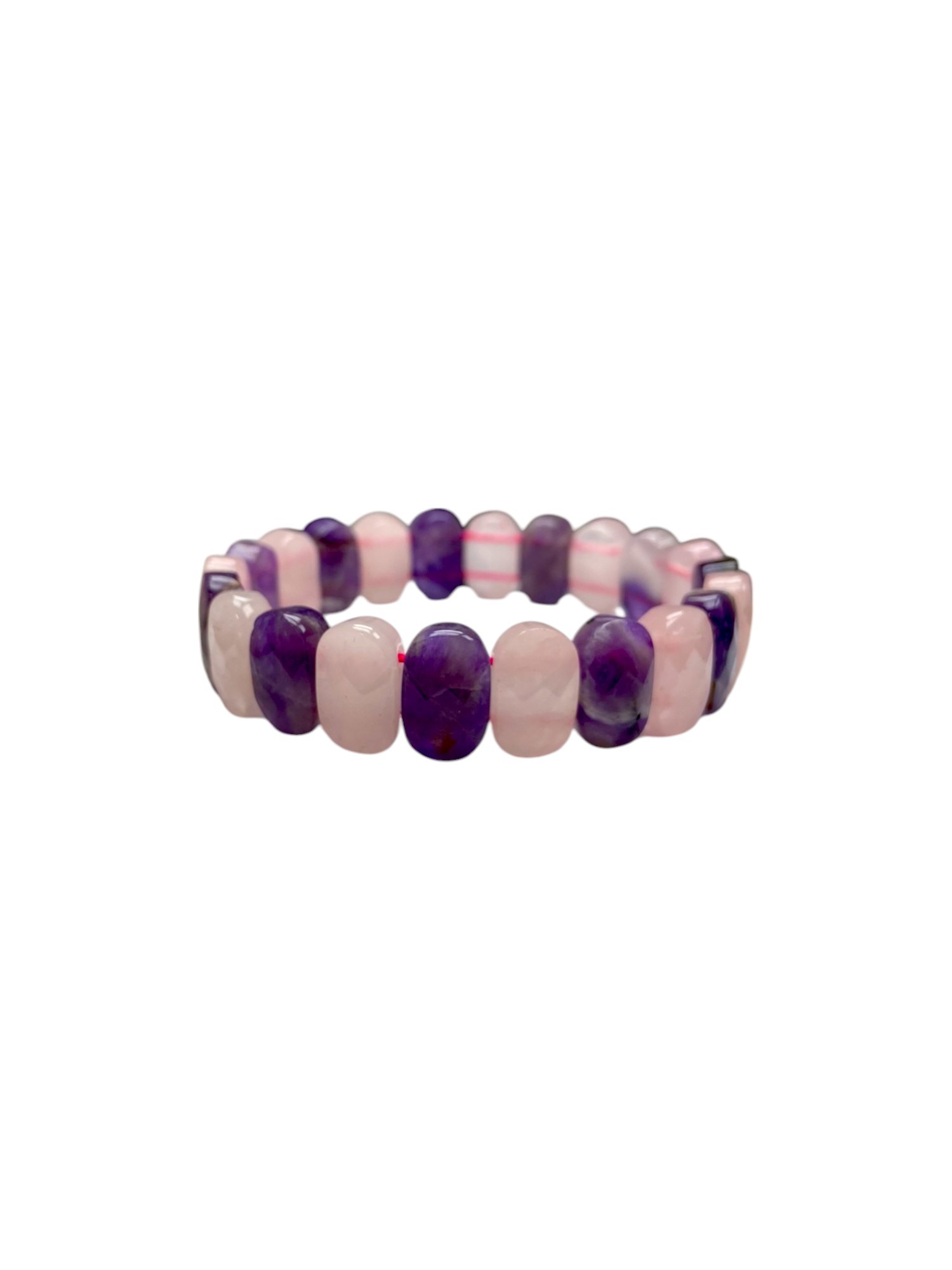AMETİST-PEMBE KUVARS ROLEX BİLEKLİK