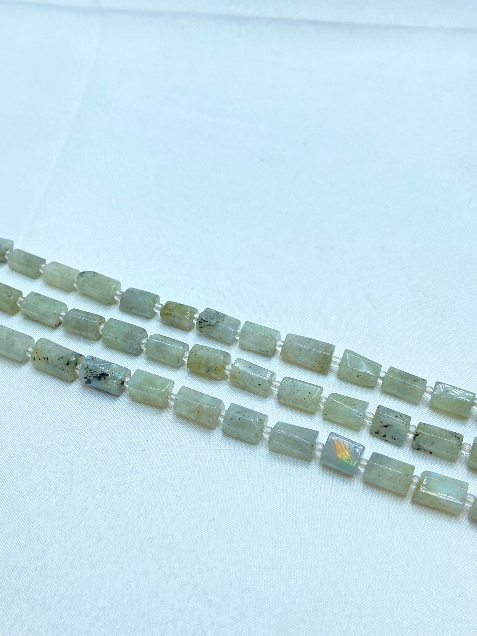 8*12MM LABRADORİT AMORF SİLİNDİR DOĞALTAŞ DİZİLER