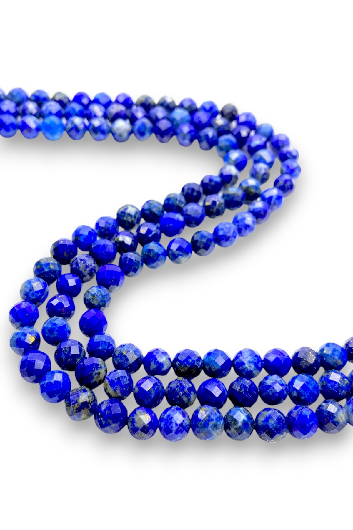 6MM FASET KESİM LAPİS LAZULİ DİZİ (AA KALİTE)