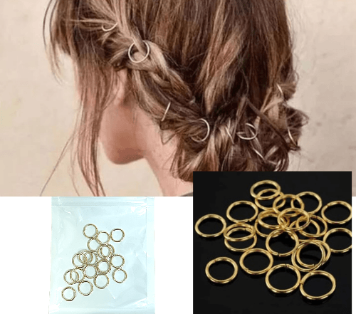 Gold Hair Earring Hair piercing