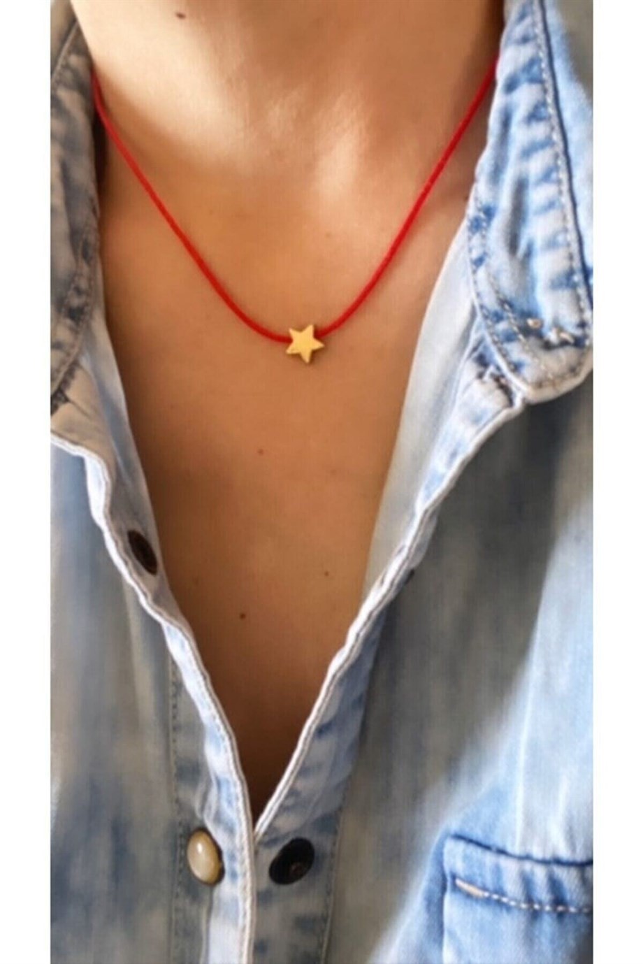 Red IP Mini Star Necklace
