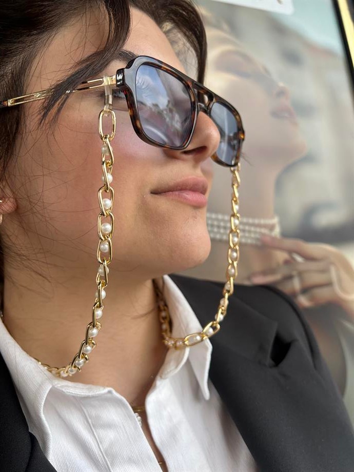 Female Gold Glasses Chain