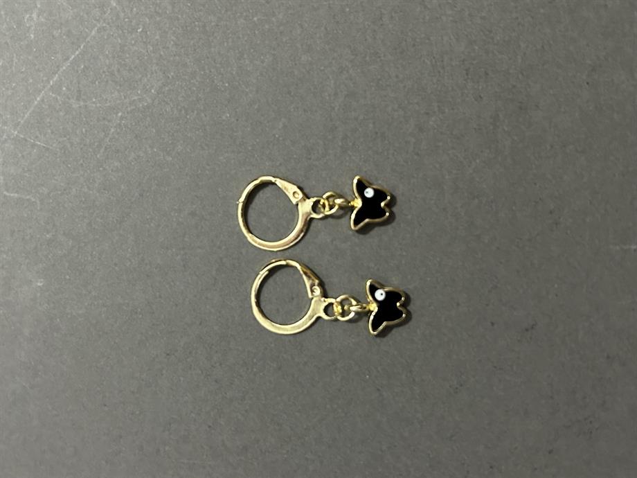 Gold Mini Kelebek Küpe