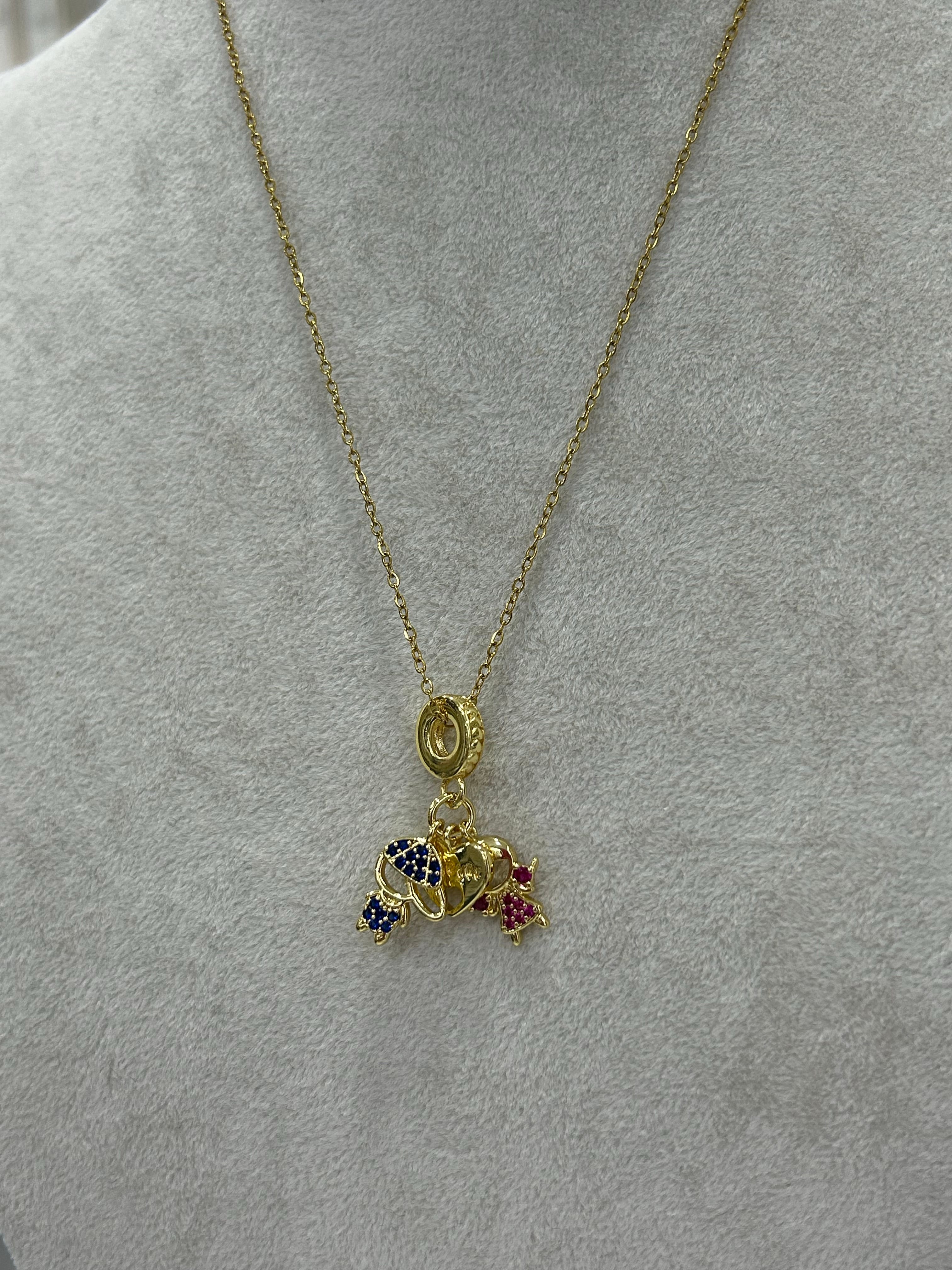 Çelik Best Friends Sevgi Charm Kolye