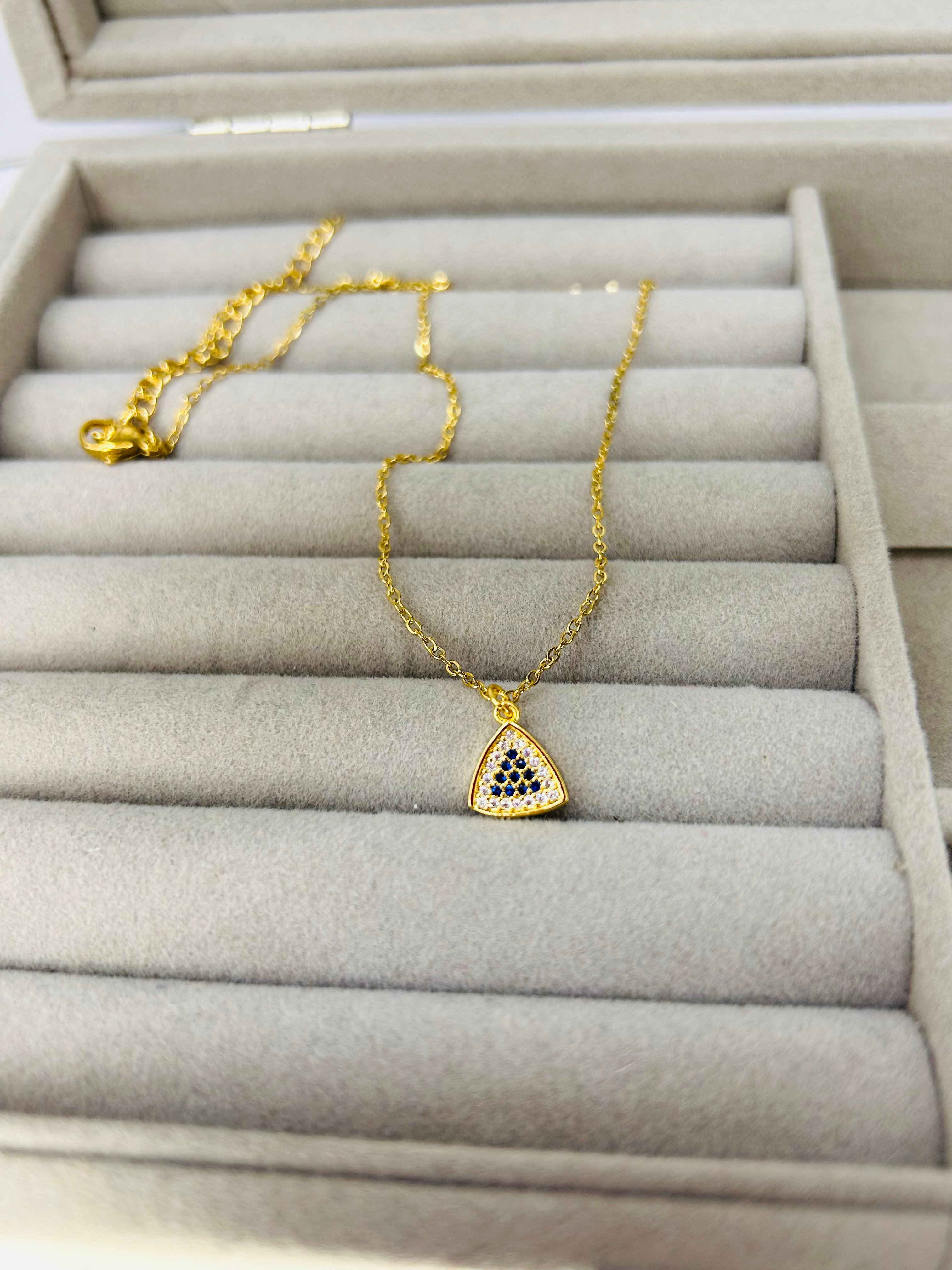 Steel Triangle Necklace