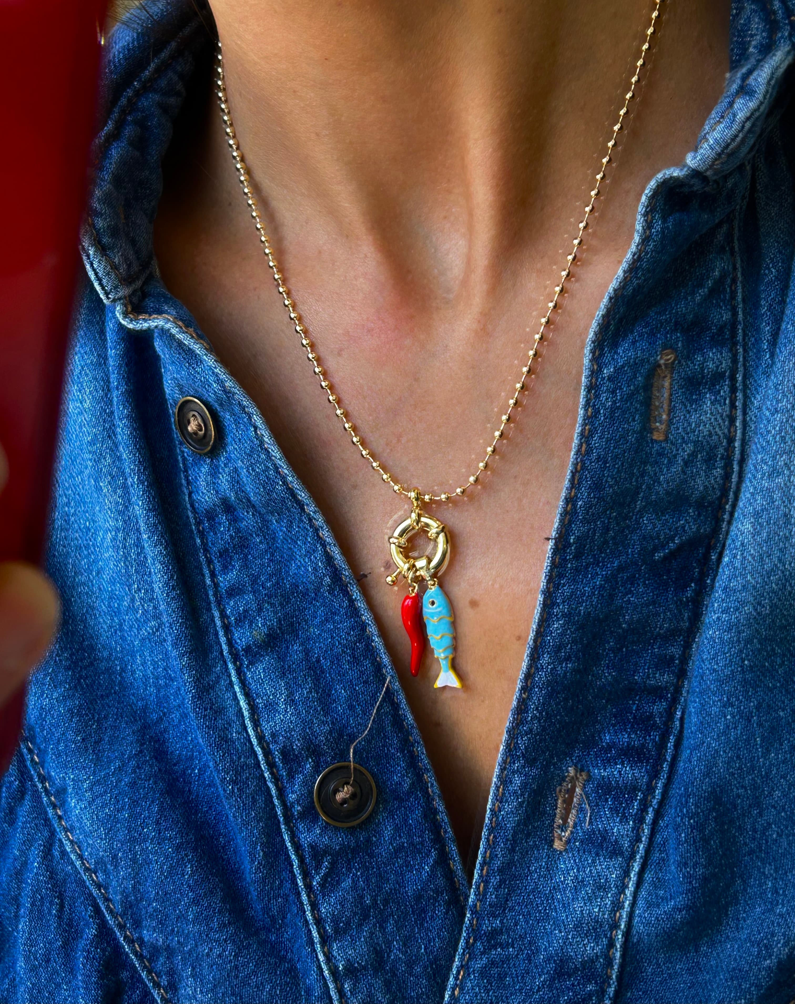 Vip Balık Charm Kolye