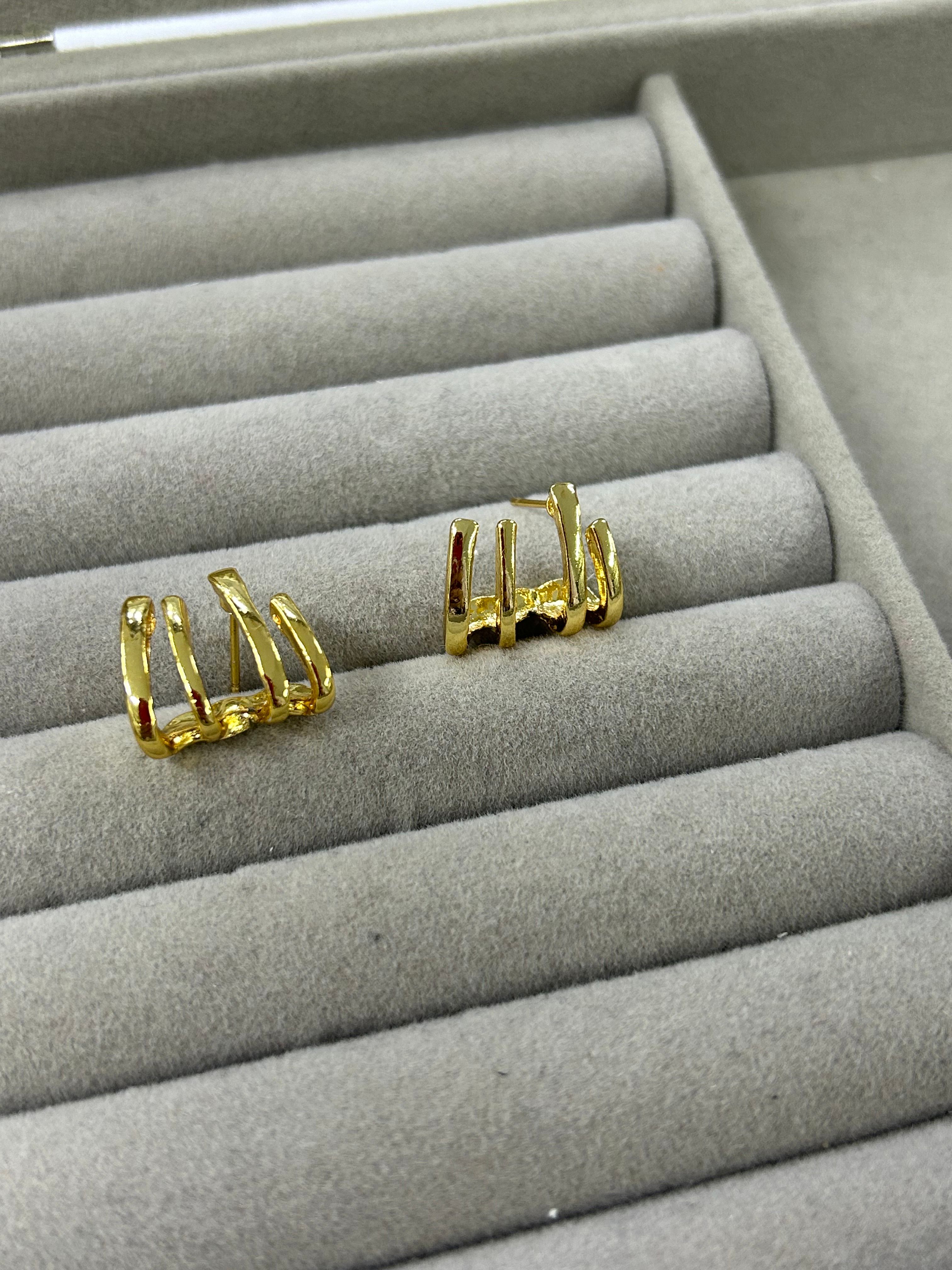 Gold Renk Bohem Tarz Küpe