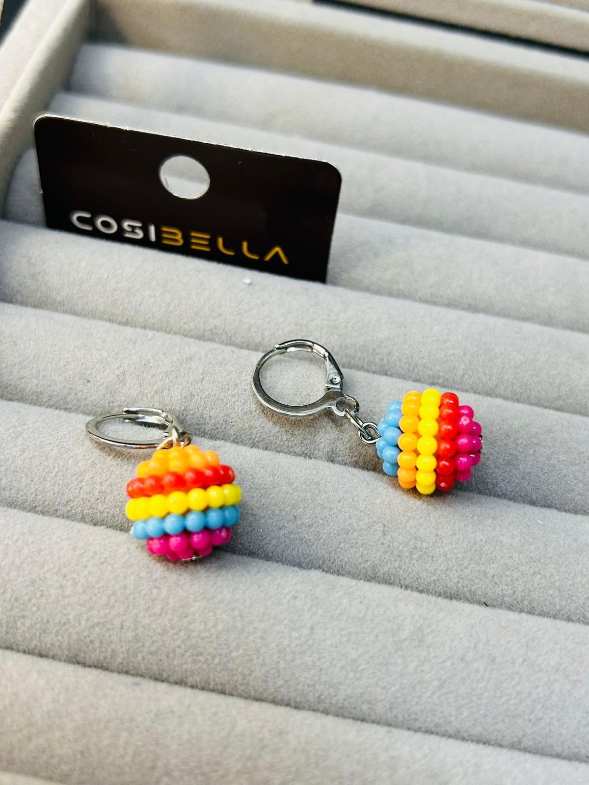 Colorful Ball Earrings