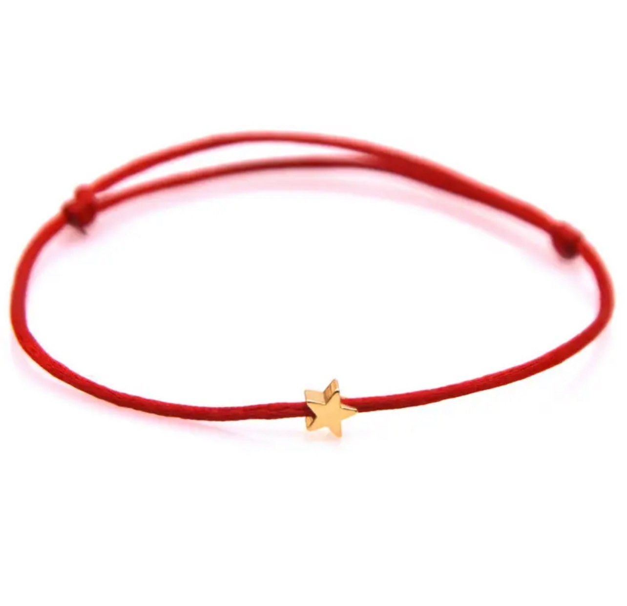 Red Rope Star Bracelet