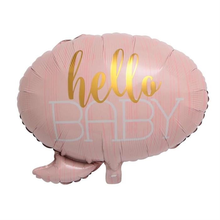 Hello Baby Pembe Folyo Balon