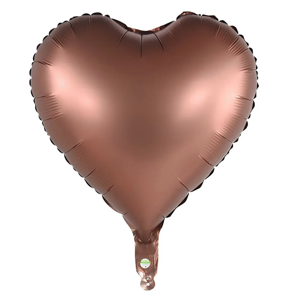 Kahverengi Kalp Folyo Balon