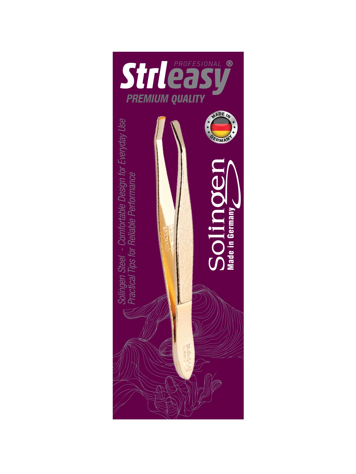 STRLEASY 6230 SOLINGEN GOLD ÇELİK CIMBIZ - İNCE UÇ