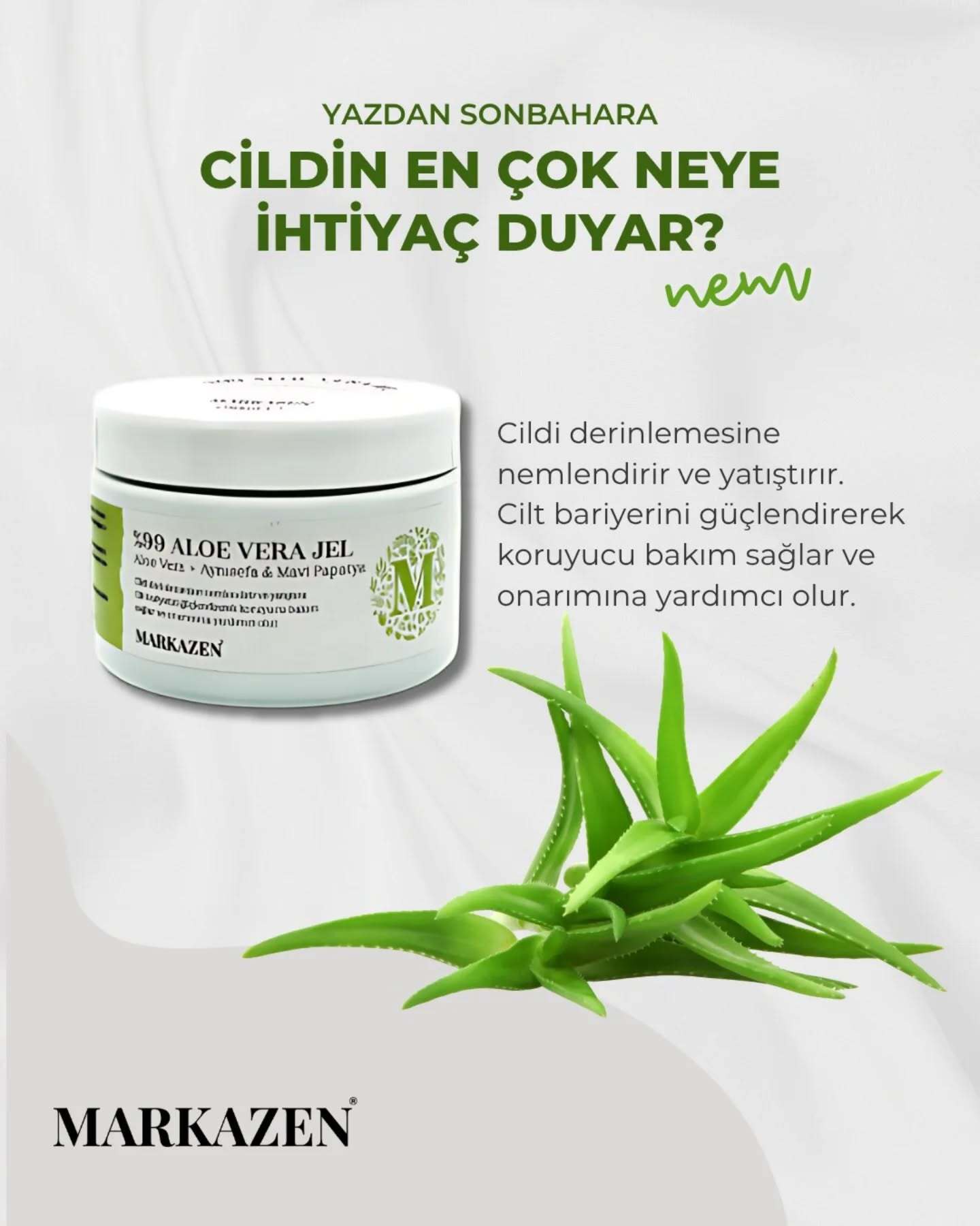🌞 Markazen %99 Aloe Vera Jel