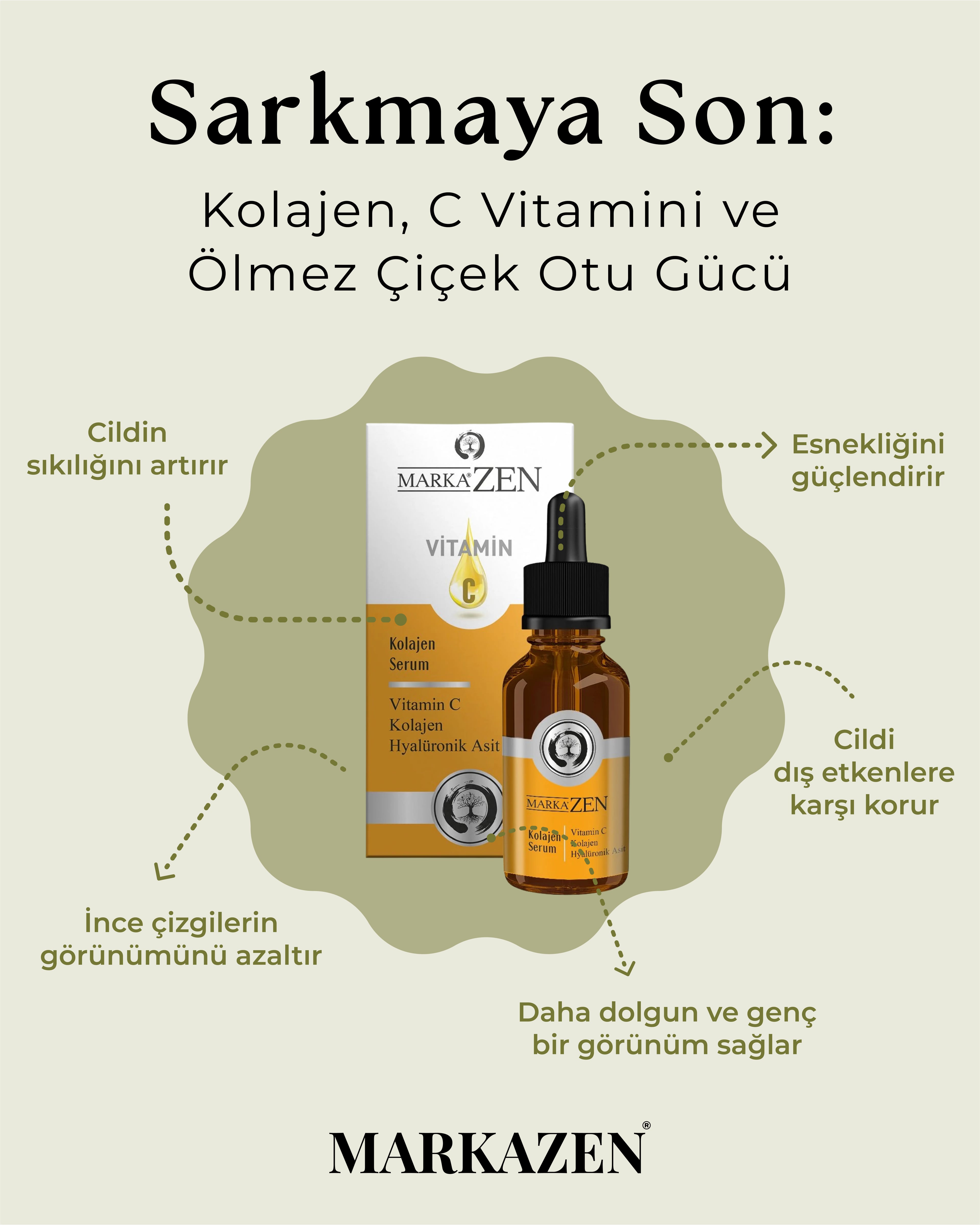 Markazen Sıkılaştırıcı Kolajen Serum