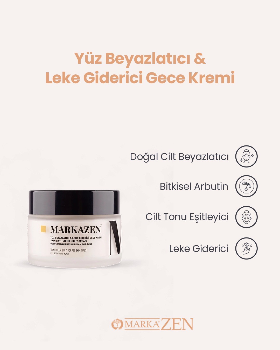 Markazen Leke Giderici Gece Kremi