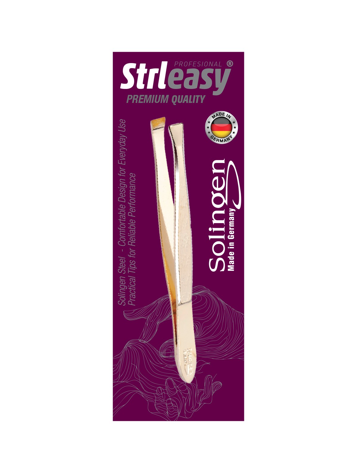 STRLEASY 6223 SOLINGEN GOLD ÇELİK CIMBIZ - DÜZ UÇ