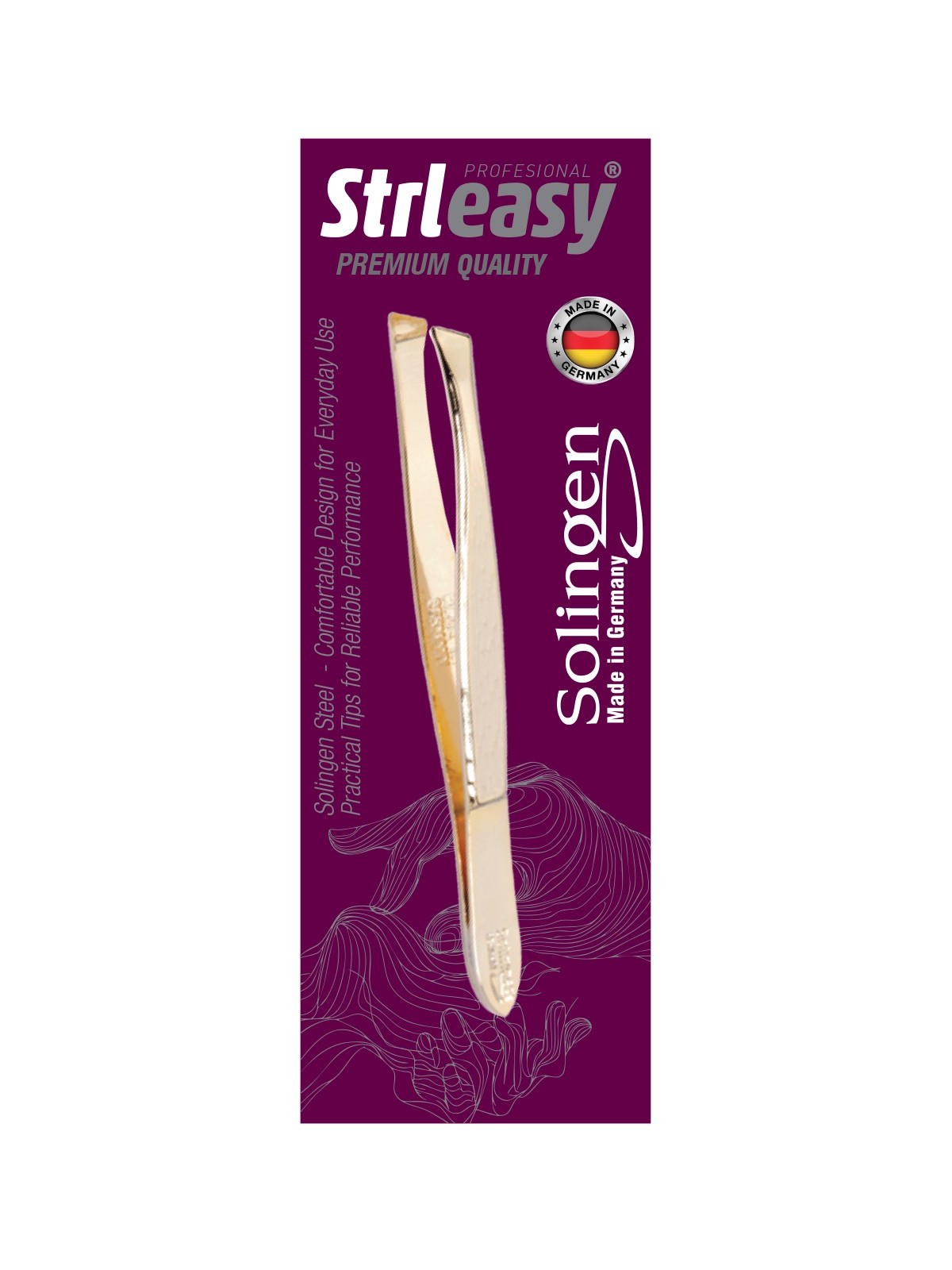 STRLEASY 6247 SOLINGEN GOLD ÇELİK CIMBIZ - YAN UÇ