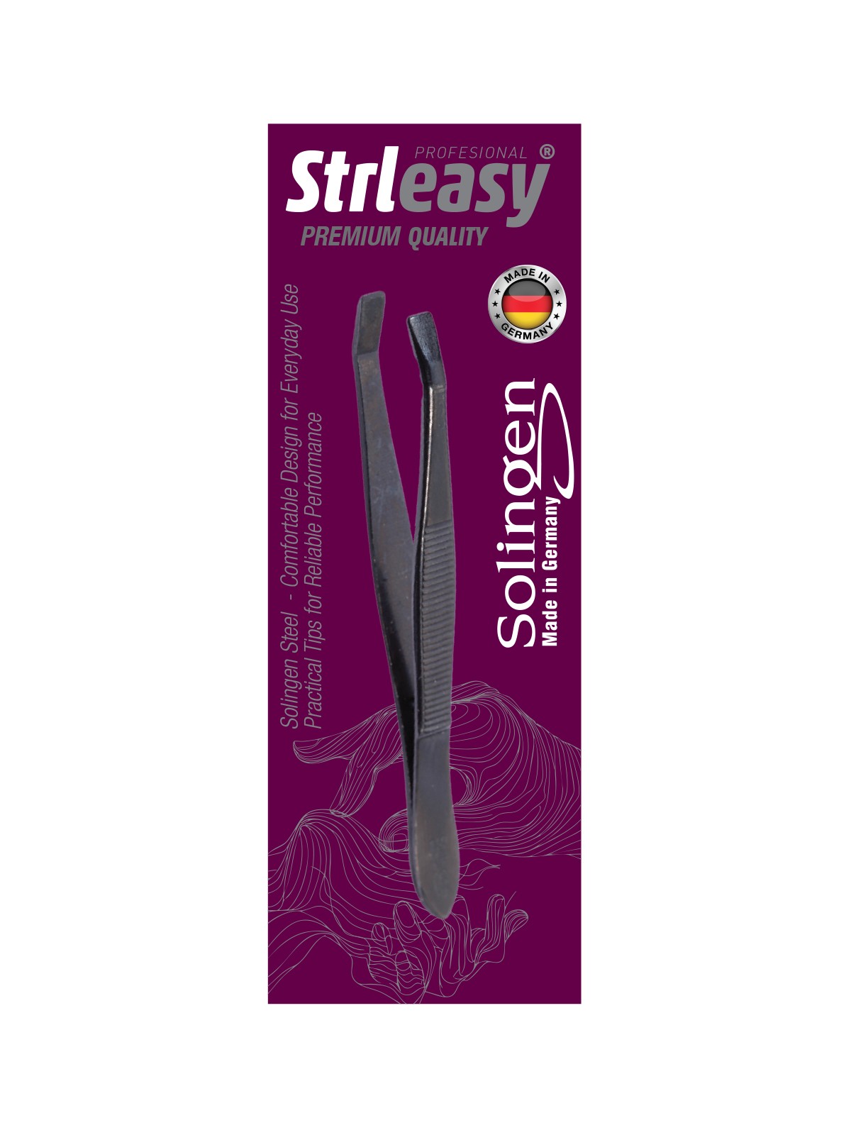 STRLEASY 6216 SOLINGEN SİYAH ÇELİK CIMBIZ - İNCE UÇ