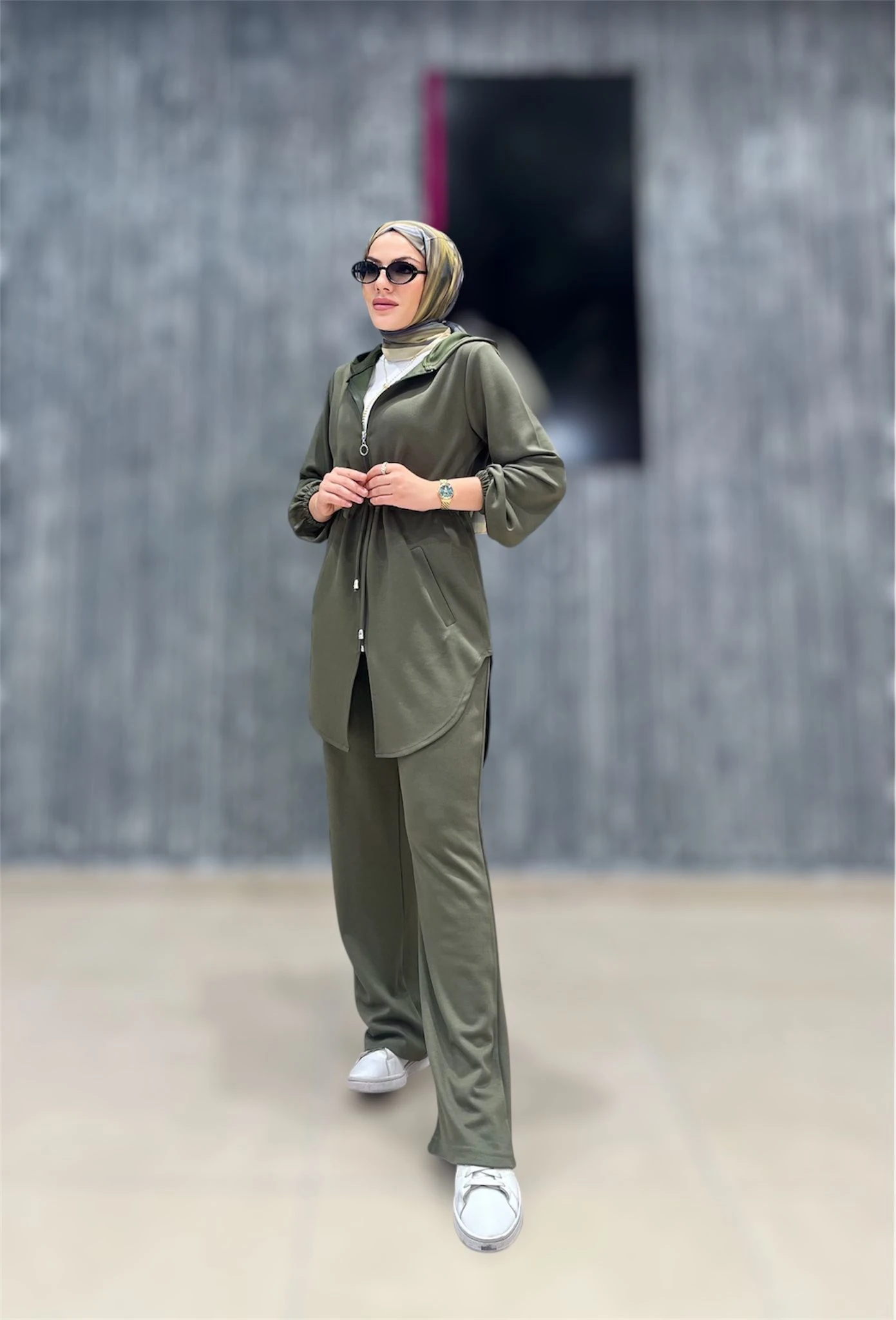 Kadın Oysho Kumaş Pantolonlu Takım