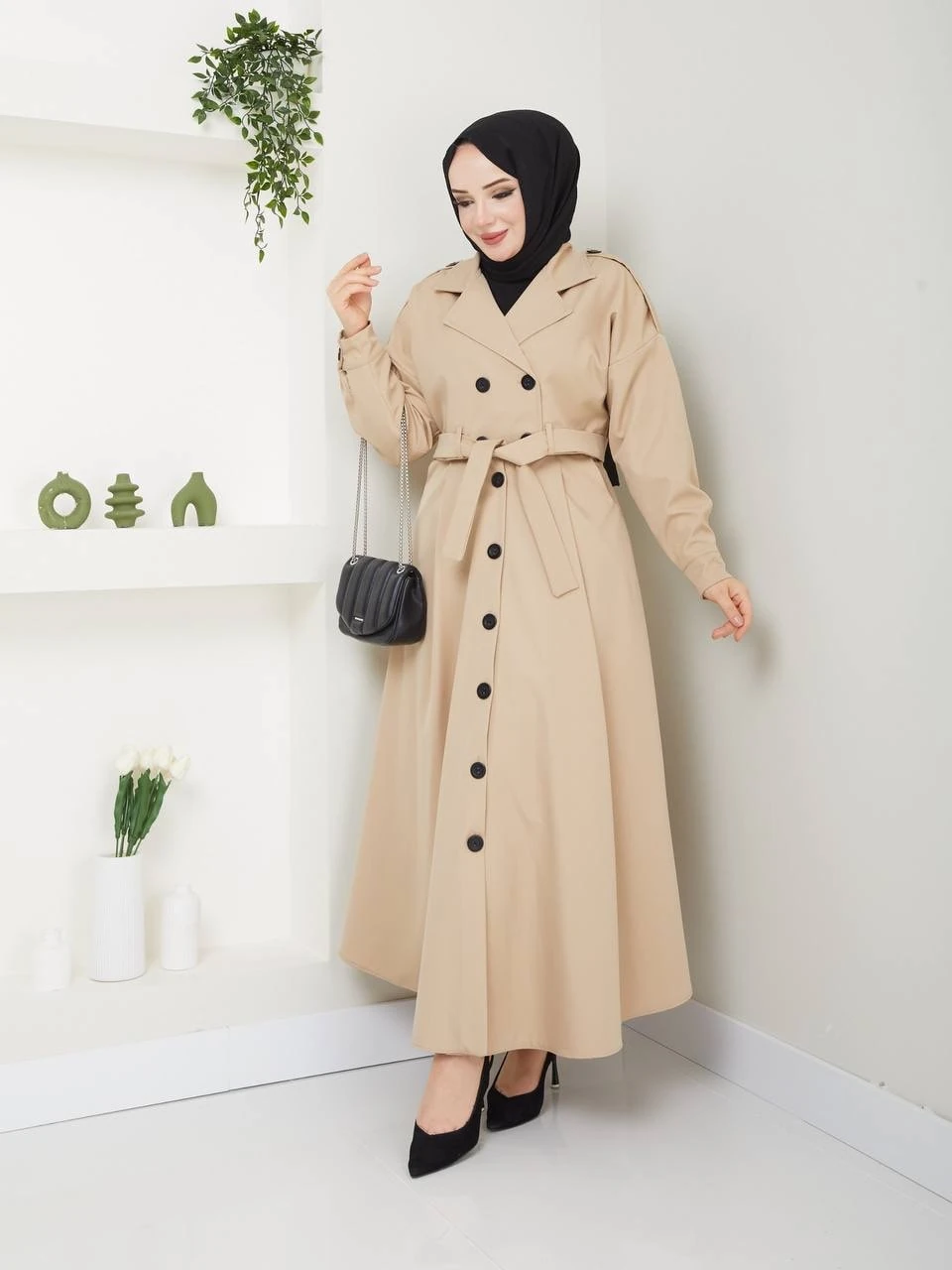 İkili Trenç Takım (Kısa Ceket)