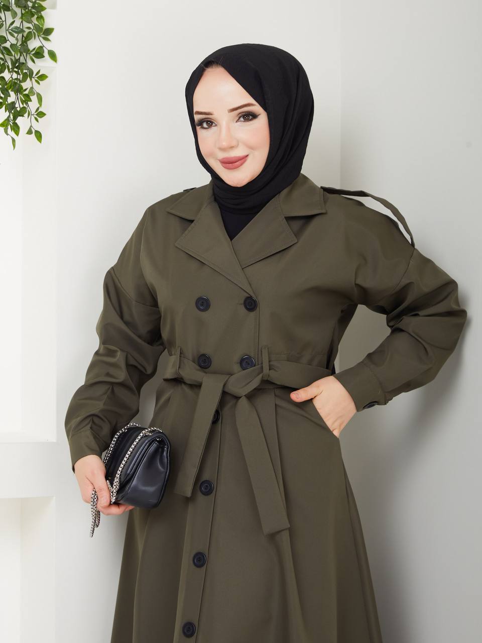 Etekli Trenç Takımı (Kısa Ceket)