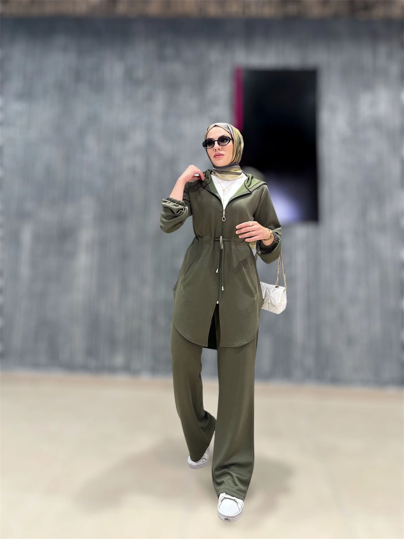 Kadın Oysho Kumaş Pantolonlu Takım