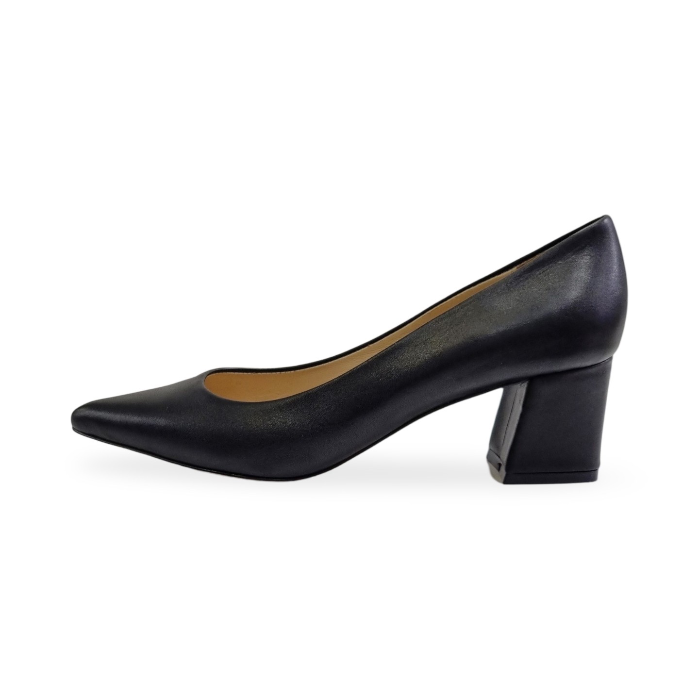 Kalın topuk Deri stiletto