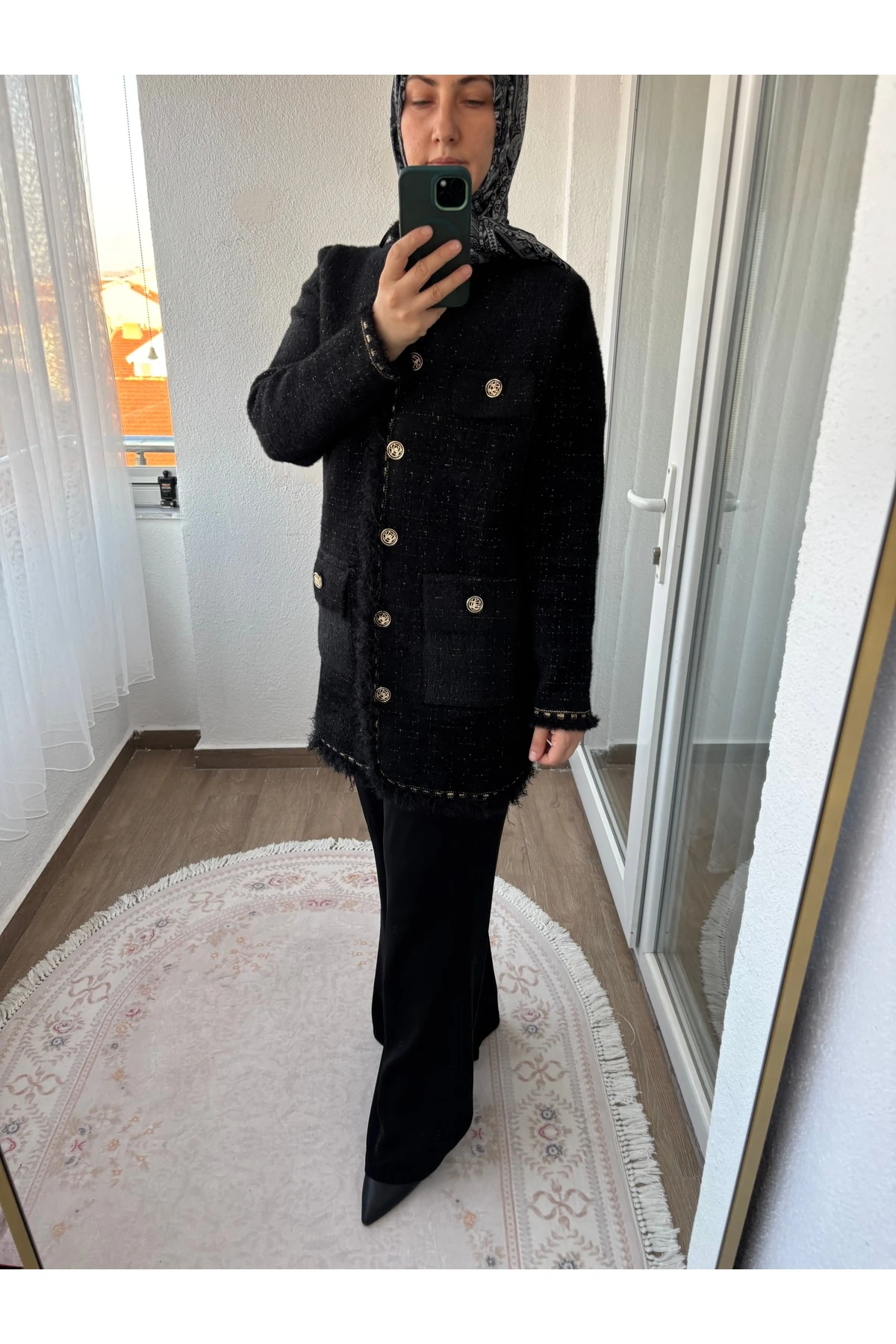 Emsabutik Angora Önü Sim Detaylı Hırka