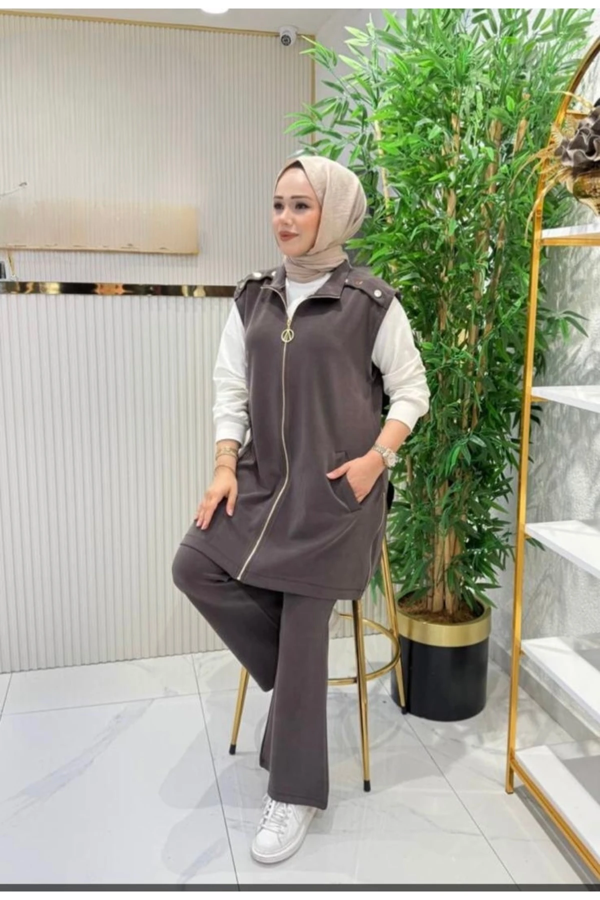 Emsabutik Yelekli Pantolon Takım