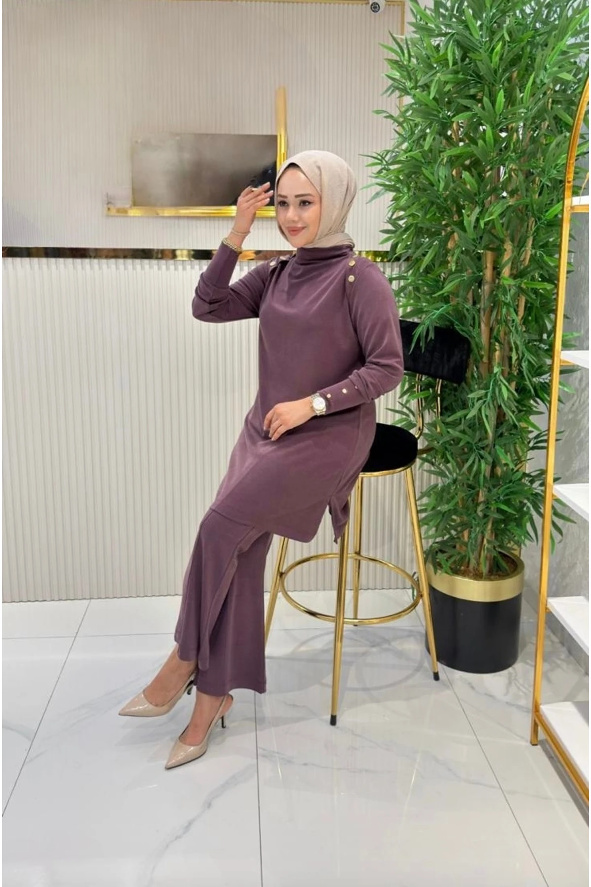 Emsabutik omuzu biyeli Alt üst Takım