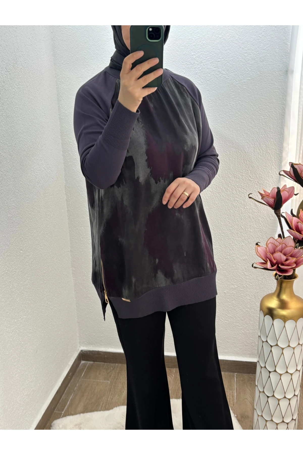 Emsabutik İpek Merserize Tunik