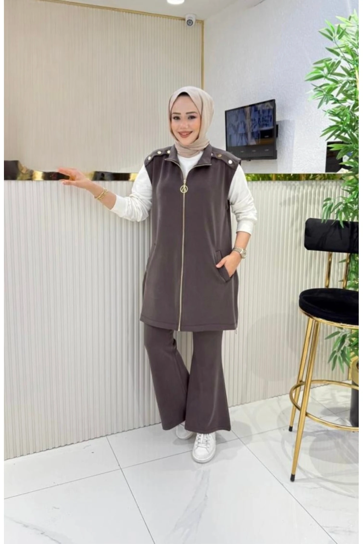 Emsabutik Yelekli Pantolon Takım