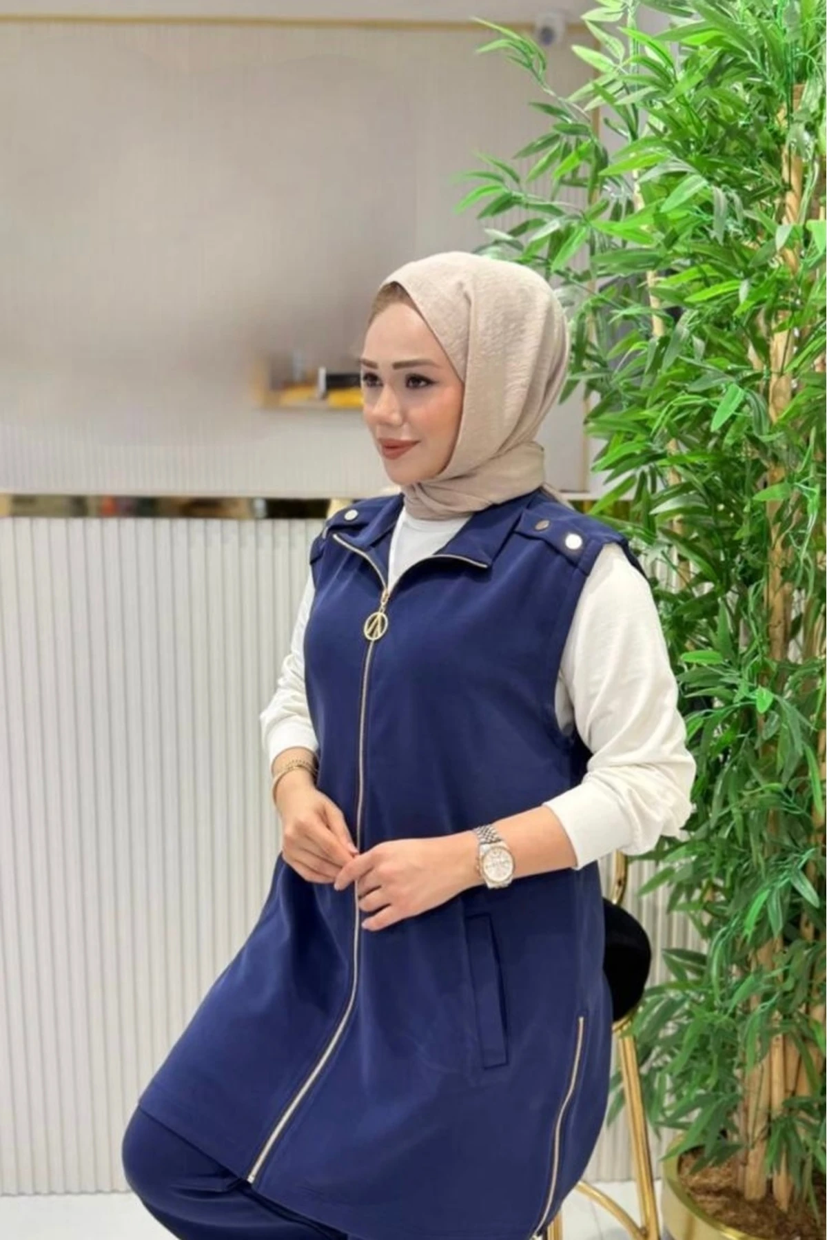 Emsabutik Yelekli Pantolon Takım