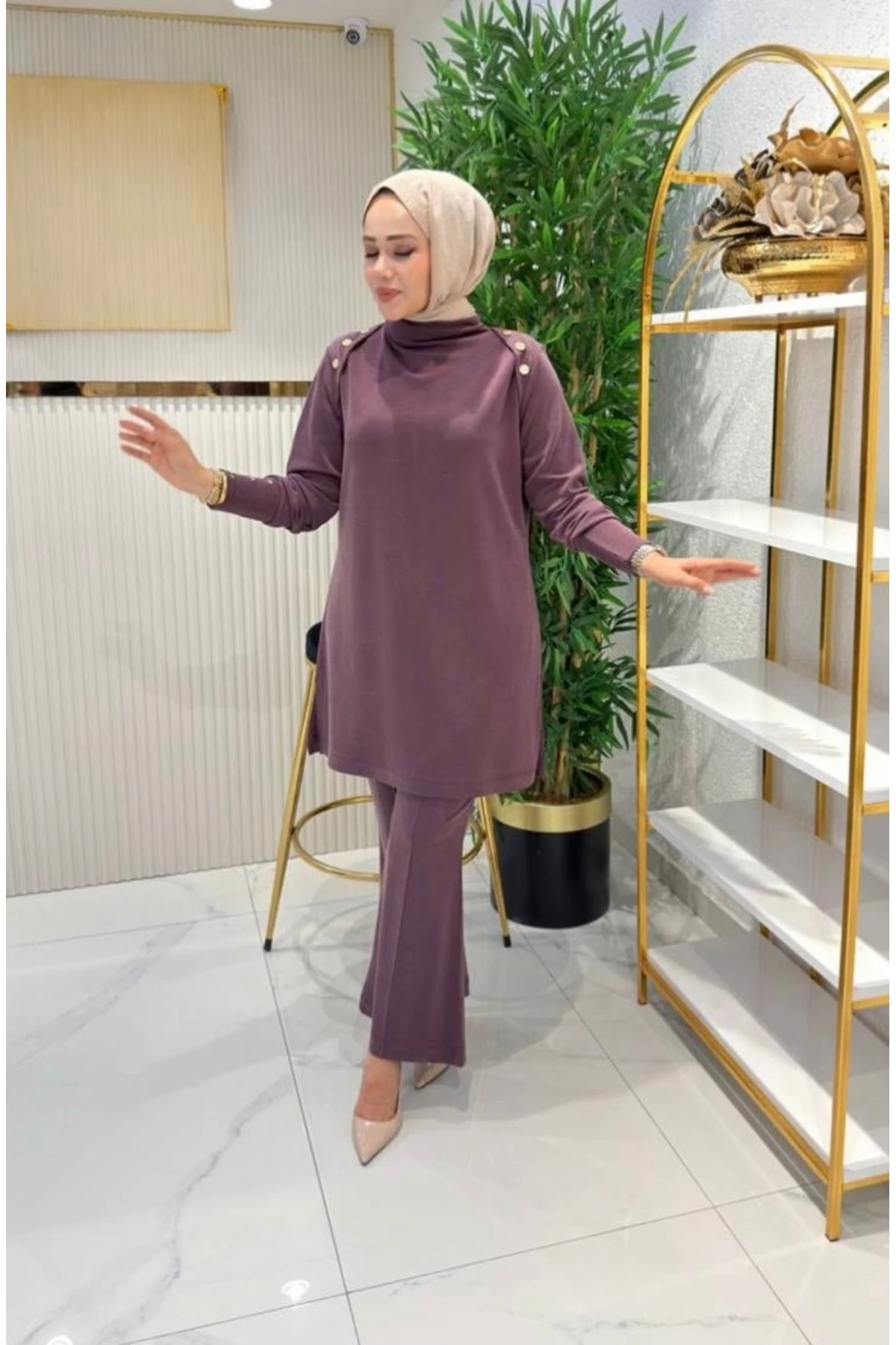 Emsabutik omuzu biyeli Alt üst Takım