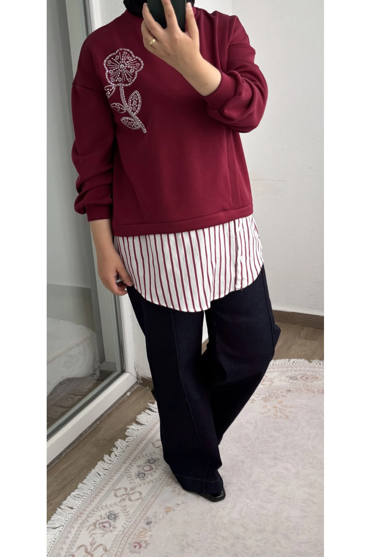 Çiçek Desenli Tunik