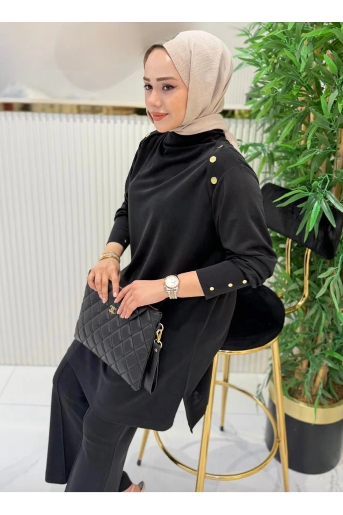 Emsabutik Omzu Biyeli Alt Üst Takım